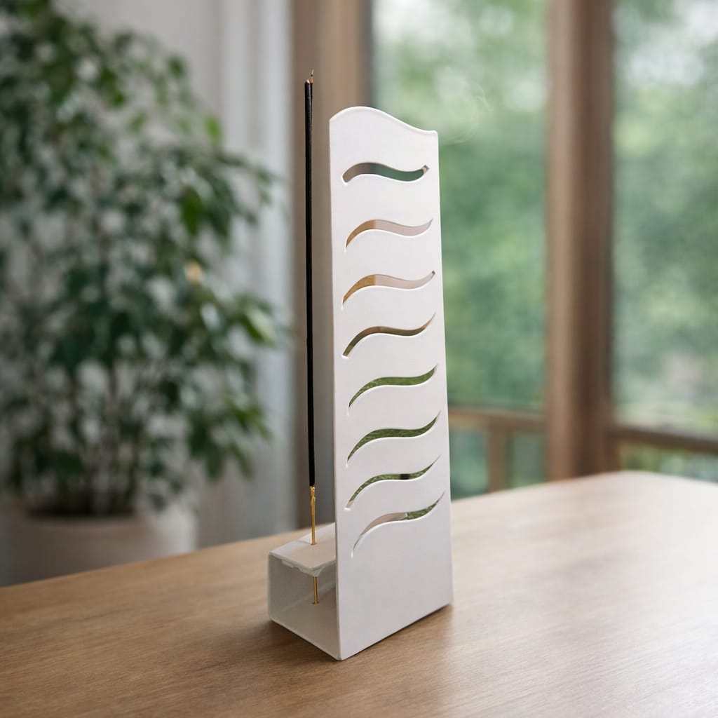 Portasmartphone in metallo bianco